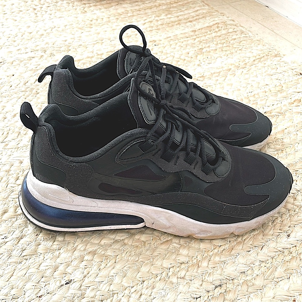 Nike Air Max 270 React Black White Sneakers | Size 8.5